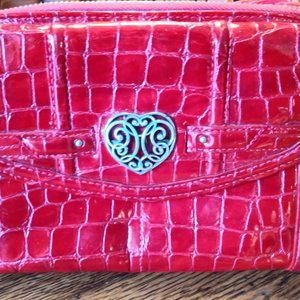 Brighton Red Patent Leather Crossbody Bag